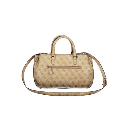 GUESS Satchel Katya Girlfriend Bag in Beige