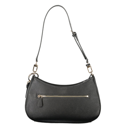 Guess black handbag with a long strap