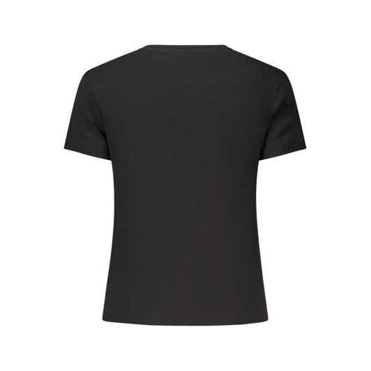 Tommy Hilfiger t-shirt black with pink logo Women