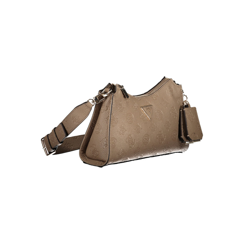 GUESS Small Over The Shoulder Cresidia Bag in Nude