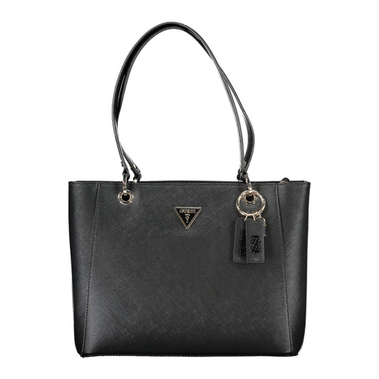 GUESS NOELLE Bag In Black With Signature Triangle Logo