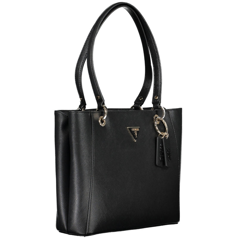 GUESS NOELLE Bag In Black With Signature Triangle Logo