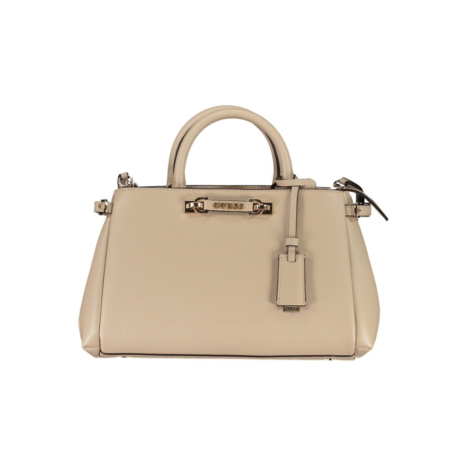 Guess beige vanilla handbag with a Guess logo