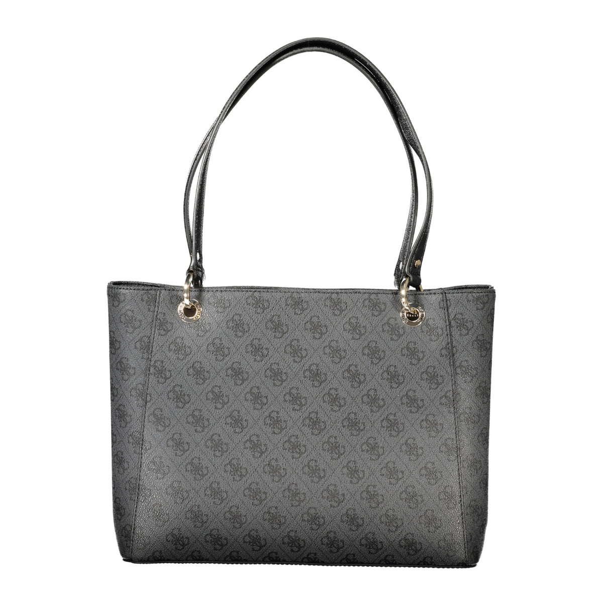 Guess black and grey handbag with a small triangulated emblem