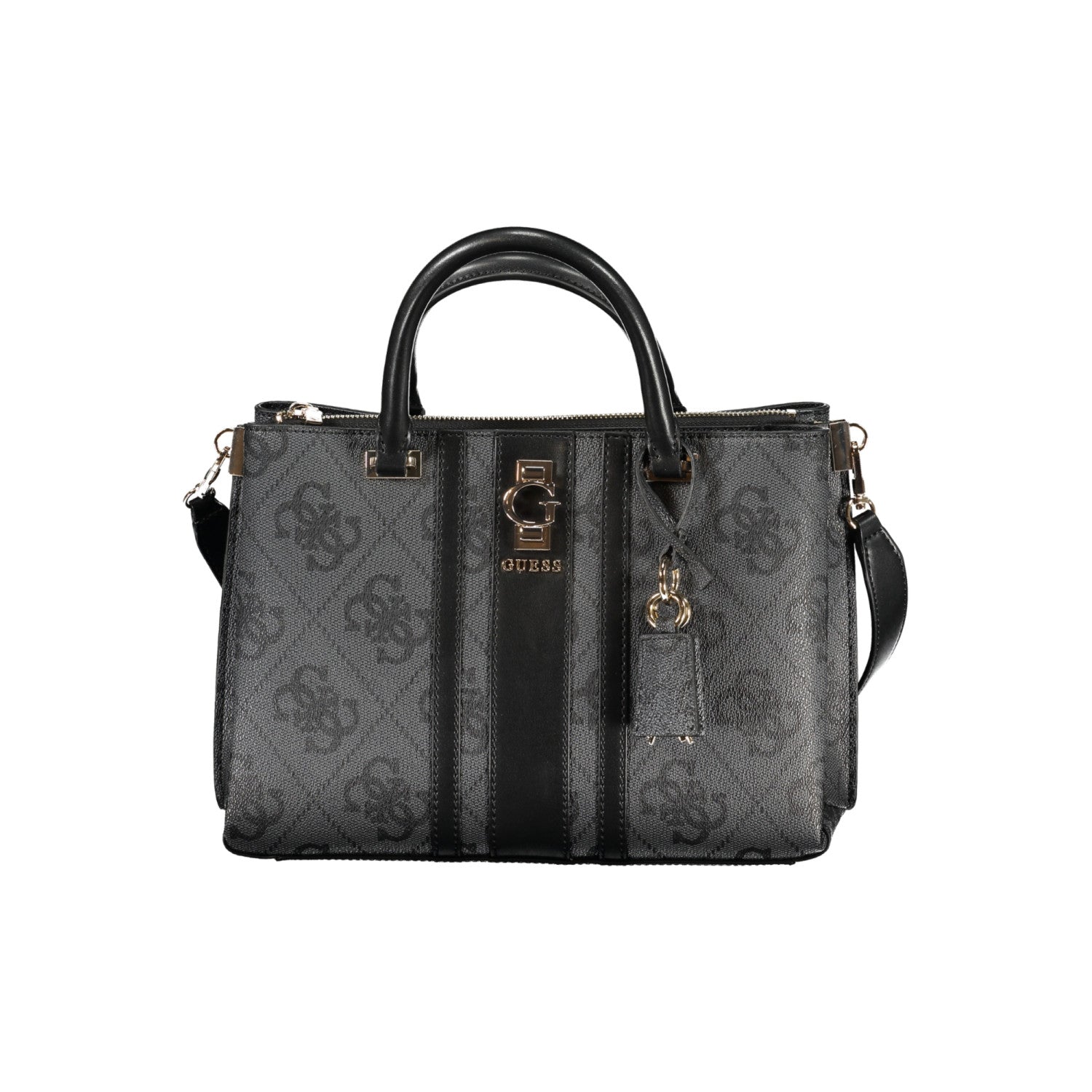Guess black and grey large handbag with a large G emblem
