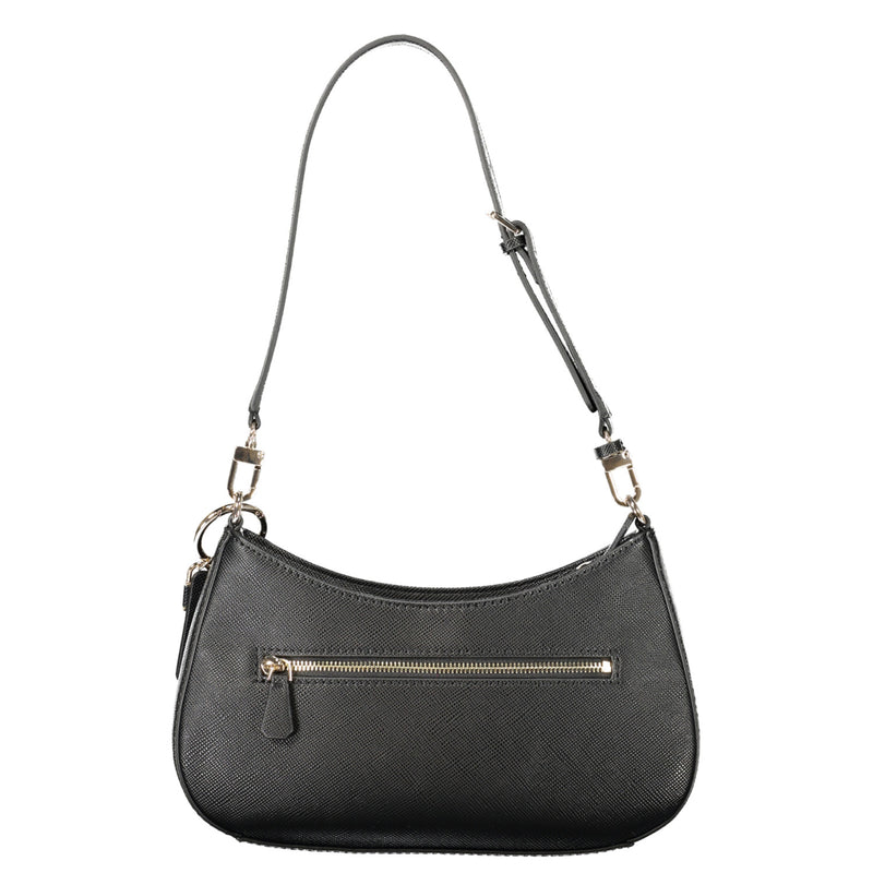 Guess black handbag with a long strap