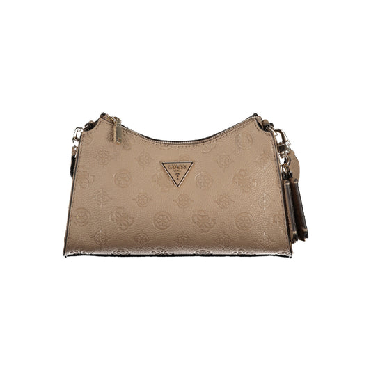 GUESS Small Over The Shoulder Cresidia Bag in Nude