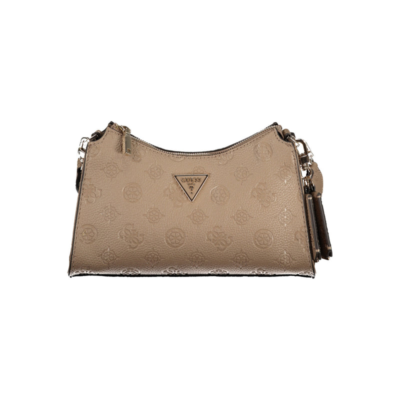GUESS Small Over The Shoulder Cresidia Bag in Nude