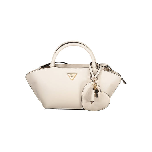 Guess vanilla colored handbag