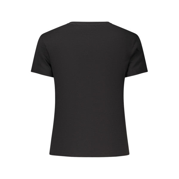 Tommy Hilfiger t-shirt black with pink logo Women