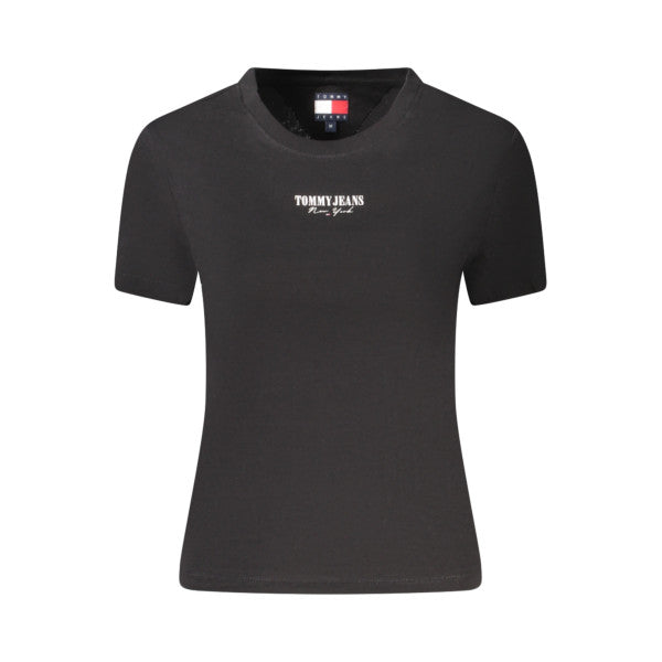 Tommy Hilfiger Black t-shirt with white logo Women