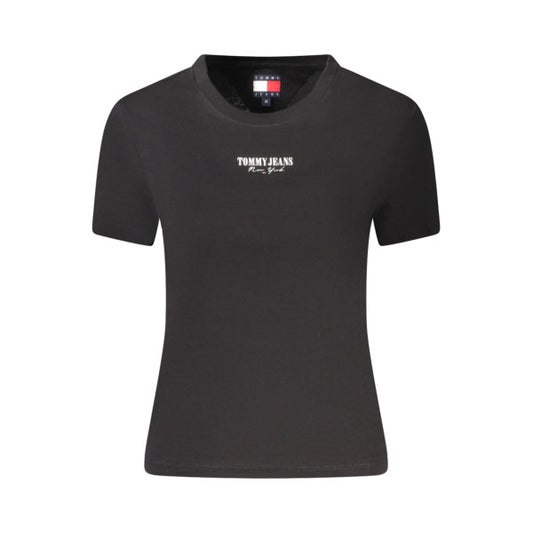 Tommy Hilfiger Black t-shirt with white logo Women