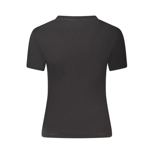 Tommy Hilfiger Black t-shirt with white logo Women
